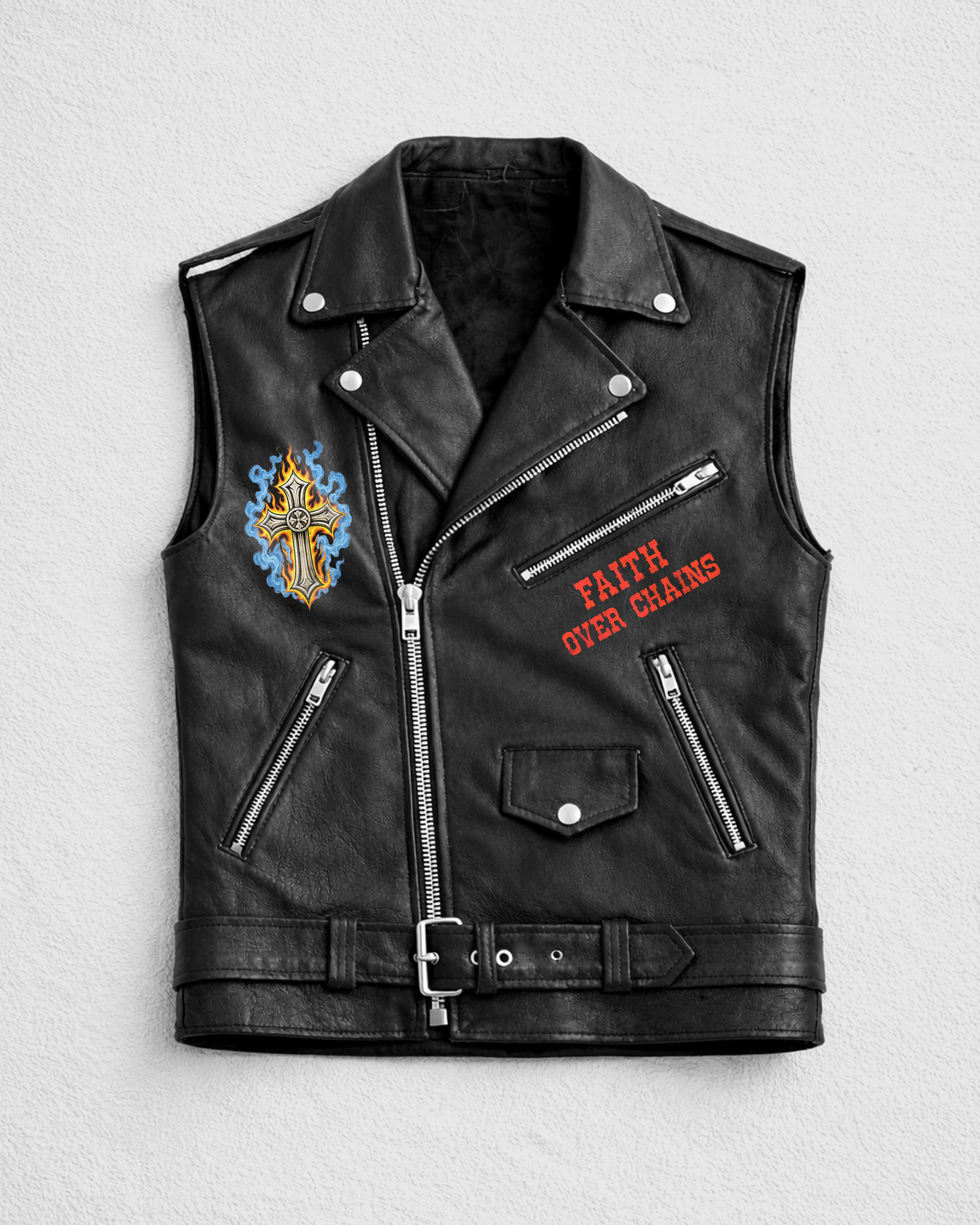 Christ's Outlaws Forever Zip Leather Vest