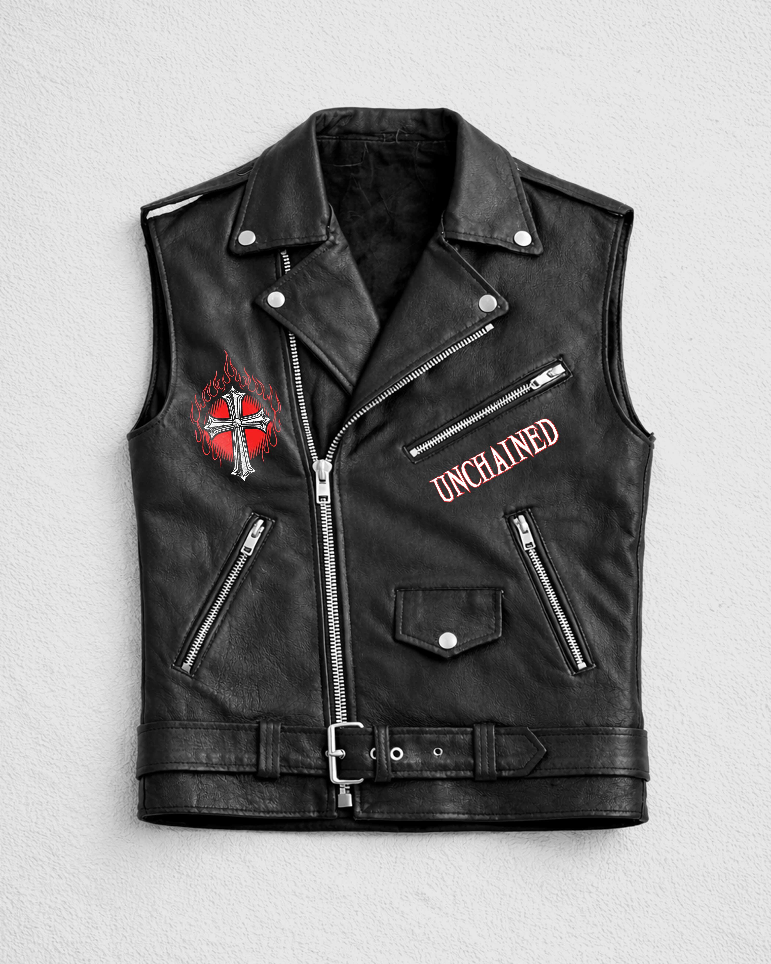 Heaven's Outlaws Zip Leather Vest